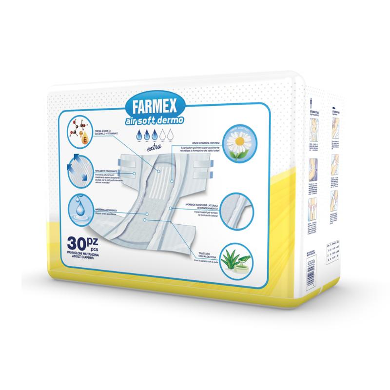 Підгузки для дорослих FARMEX Premium Air Soft Dermo EXTRA - розмір M